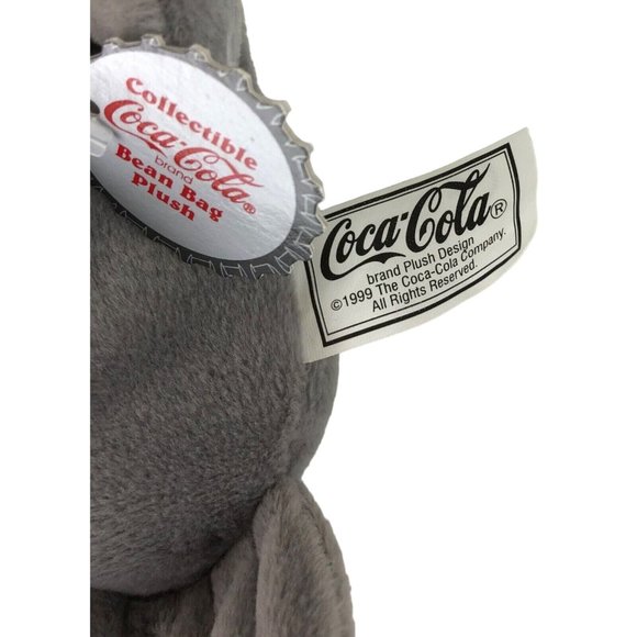 Coca-Cola 1999 Bean Bag Plush Seal in Striped Scarf & Knit Cap Coke - Picture 8 of 11